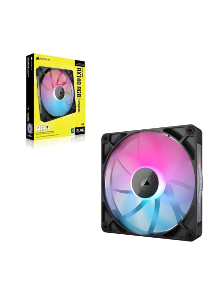 Corsair iCUE LINK RX140 RGB Carcasa del ordenador Ventilador 14 cm Negro 1 pieza(s) Corsair iCUE LINK RX140 RGB Carcasa del ordenador Ventilador 14 cm Negro 1 pieza(s)