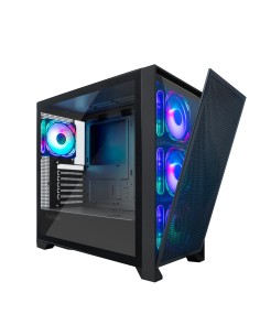 CoolBox GAMING CAJA ATX GE2000 DUALVIEW USB-C 3.2 GEN1 + 4 VENT.ARGB FRONTAL CRISTAL REJILLA