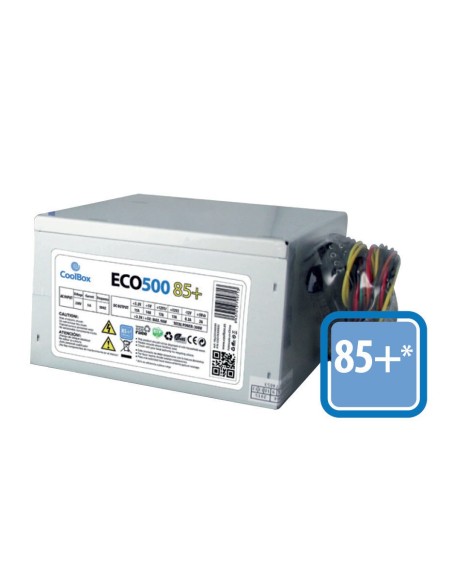 CoolBox ECO500 85+ unidad de fuente de alimentación 300 W 20+4 pin ATX ATX Gris