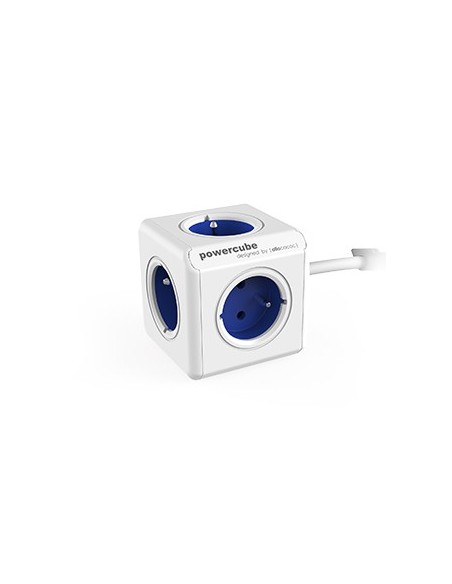 Allocacoc PowerCube Extended Type E base múltiple 1,5 m 5 salidas AC Interior Azul
