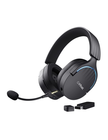Trust GXT 491 Fayzo Auriculares Inalámbrico y alámbrico Diadema Juego USB Tipo C Bluetooth Negro