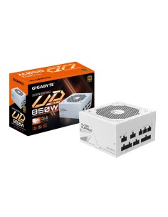 GIGABYTE UD850GM PG5W Fuente de Alimentación - PCIe 5.0, 80 PLUS Gold, Diseño totalmente modular, Ventilador de 120 mm,