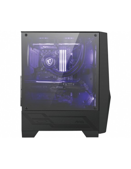 MSI MAG Forge 100M Midi Tower Negro, Transparente MSI MAG Forge 100M Midi Tower Negro, Transparente