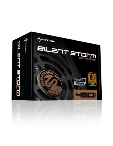 Sharkoon SilentStorm SFX Bronze unidad de fuente de alimentación 450 W 20+4 pin ATX Negro