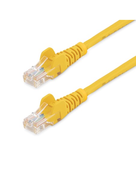 StarTech.com Cable de 2m Amarillo de Red Fast Ethernet Cat5e RJ45 sin Enganche - Cable Patch Snagless