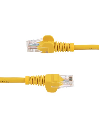 StarTech.com Cable de 2m Amarillo de Red Fast Ethernet Cat5e RJ45 sin Enganche - Cable Patch Snagless