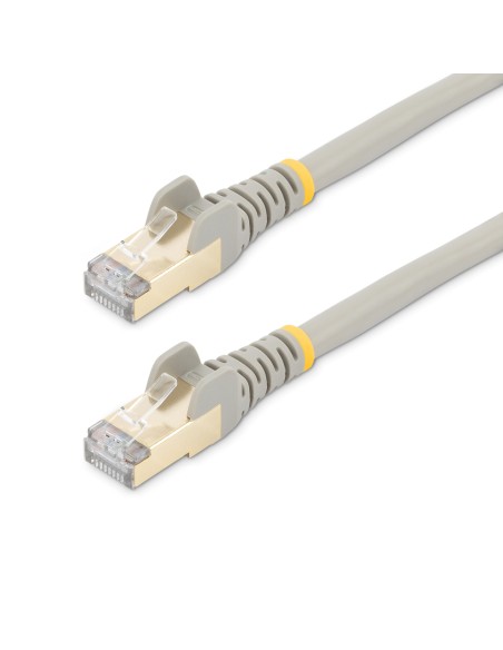 StarTech.com Cable de 1,5m de Red Ethernet Cat6a Gris sin Enganches con Alambre de Cobre