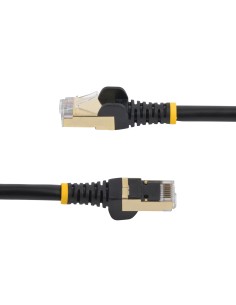 StarTech.com Cable de 3m de Red Ethernet RJ45 Cat6a Blindado STP - Cable sin Enganche Snagless - Negro 2