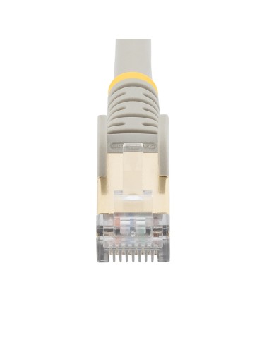 StarTech.com Cable de 0,5m de Red Ethernet RJ45 Cat6a Blindado STP - Cable sin Enganche Snagless - Gris