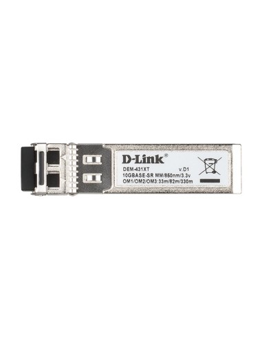 D-Link DEM-431XT red modulo transceptor Fibra óptica 10000 Mbit s SFP+ 850 nm