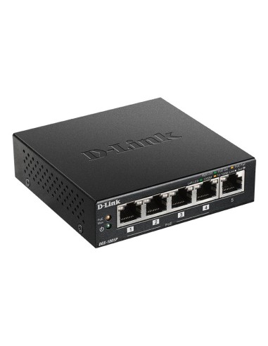 D-Link DGS-1005P E switch No administrado Gigabit Ethernet (10 100 1000) Energía sobre Ethernet (PoE) Negro