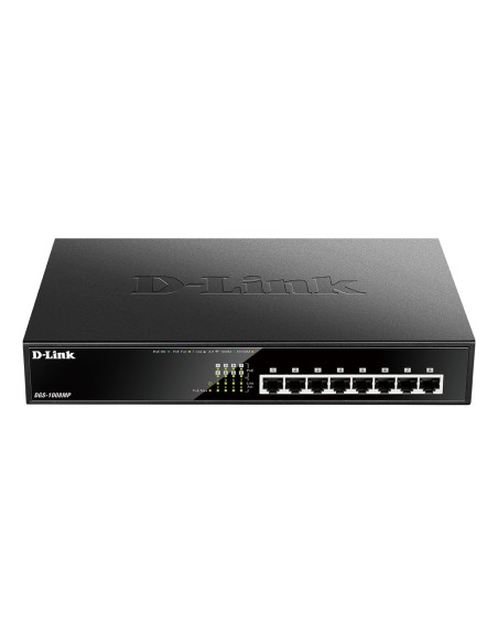 D-Link DGS-1008MP switch No administrado Gigabit Ethernet (10 100 1000) Energía sobre Ethernet (PoE) 1U Negro D-Link DGS-1008MP switch No administrado Gigabit Ethernet (10 100 1000) Energía sobre Ethernet (PoE) 1U Negro