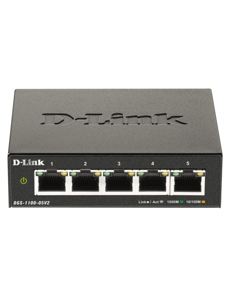 D-Link DGS-1100-05V2 E switch Gestionado L2 Gigabit Ethernet (10 100 1000) Negro D-Link DGS-1100-05V2 E switch Gestionado L2 Gigabit Ethernet (10 100 1000) Negro