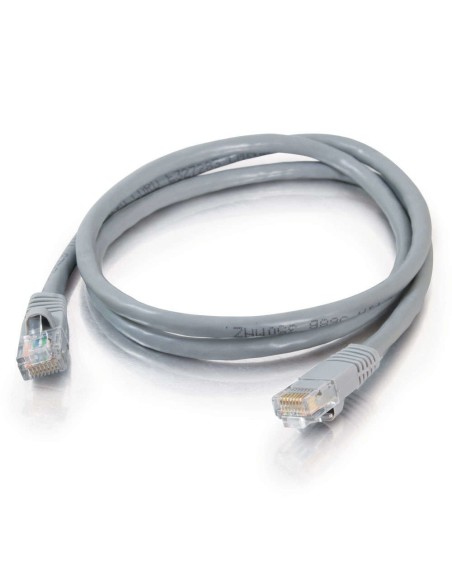 C2G Cable de conexión de red de 1 m Cat5e sin blindaje y con funda (UTP), color gris