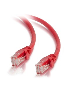 C2G Cable de conexión de red de 1 m Cat5e sin blindaje y con funda (UTP), color rojo