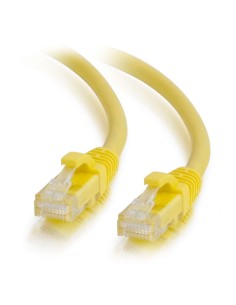 C2G Cable de conexión de red de 2 m Cat6 sin blindaje y con funda (UTP), color amarillo