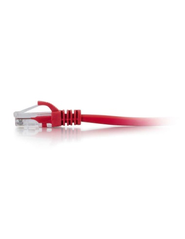 C2G Cable de conexión de red de 3 m Cat6 sin blindaje y con funda (UTP), color rojo