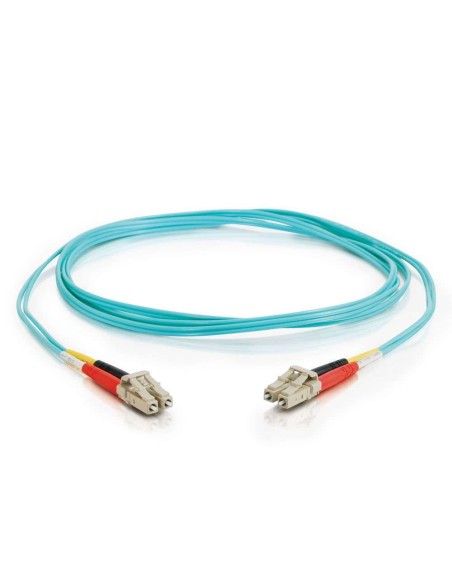 C2G 85554 Cable de fibra óptica e InfiniBand 10 m LC OFNR Turquesa