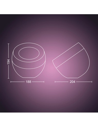 Philips Hue White and Color ambiance Lámpara de mesa Iris