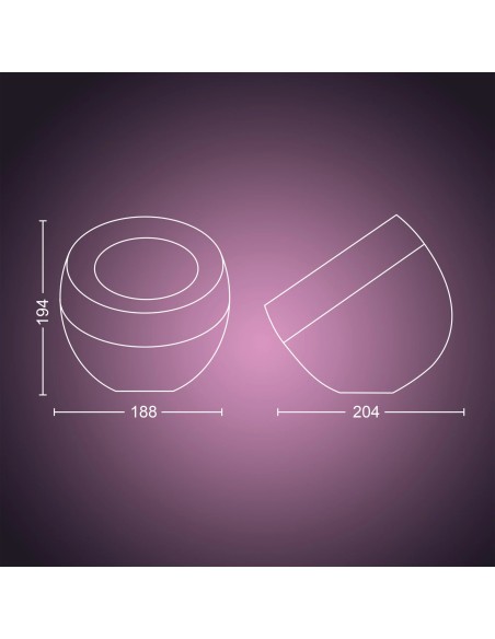 Philips Hue White and Color ambiance Lámpara de mesa Iris