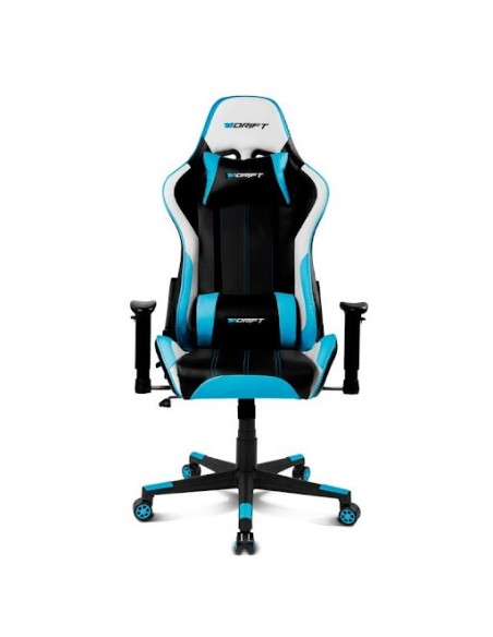 DRIFT DR175 Silla para videojuegos universal Asiento acolchado Negro, Azul, Blanco DRIFT DR175 Silla para videojuegos universal Asiento acolchado Negro, Azul, Blanco