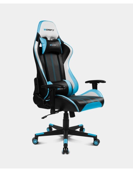 DRIFT DR175 Silla para videojuegos universal Asiento acolchado Negro, Azul, Blanco DRIFT DR175 Silla para videojuegos universal Asiento acolchado Negro, Azul, Blanco