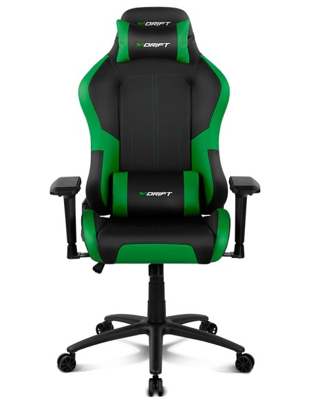 DRIFT DR250 Silla para videojuegos de PC Asiento acolchado tapizado Negro, Verde DRIFT DR250 Silla para videojuegos de PC Asiento acolchado tapizado Negro, Verde