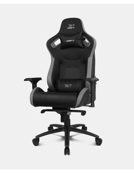 DRIFT DR600BGRAY silla para videojuegos Butaca para jugar Asiento acolchado Negro, Gris DRIFT DR600BGRAY silla para videojuegos Butaca para jugar Asiento acolchado Negro, Gris