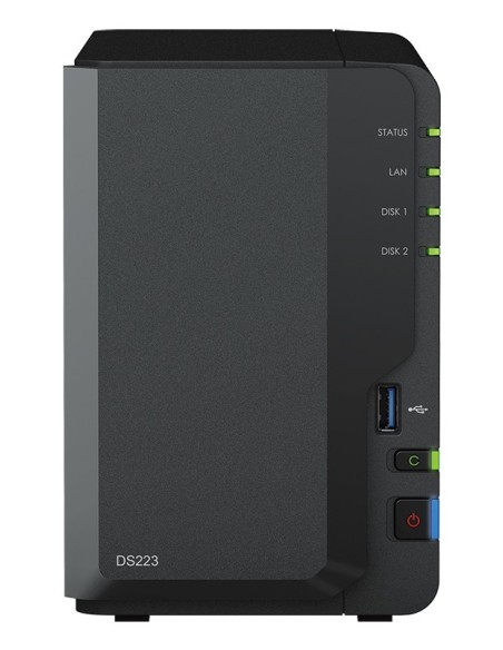 Synology DiskStation DS223 servidor de almacenamiento NAS Escritorio Realtek RTD1619B 2 GB DDR4 0 TB Synology DiskStation DS223 servidor de almacenamiento NAS Escritorio Realtek RTD1619B 2 GB DDR4 0 TB