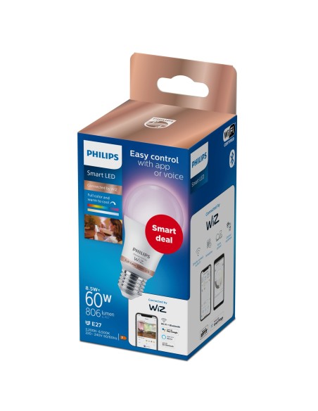 Amazon 929003601062 iluminación inteligente Bombilla inteligente Wi-Fi Bluetooth 8,5 W