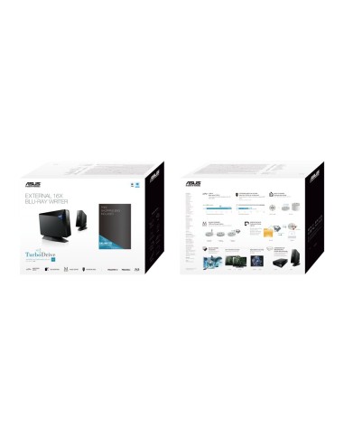 ASUS BW-16D1H-U PRO unidad de disco óptico Blu-Ray DVD Combo Negro