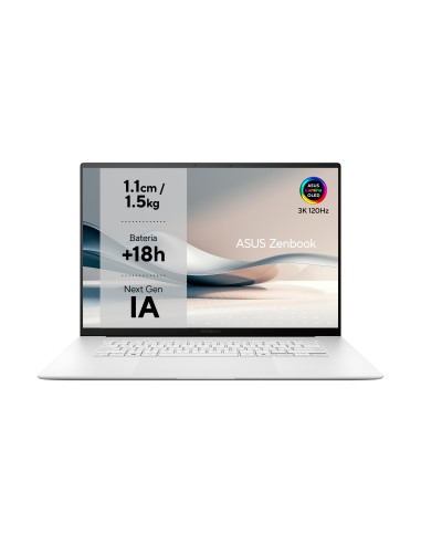 ASUS Zenbook S 16 OLED UM5606WA-RK370W Copilot+ PC - Ordenador Portátil 16" WQXGA+ 120Hz (AMD Ryzen AI 9 370, 32GB RAM, 2TB