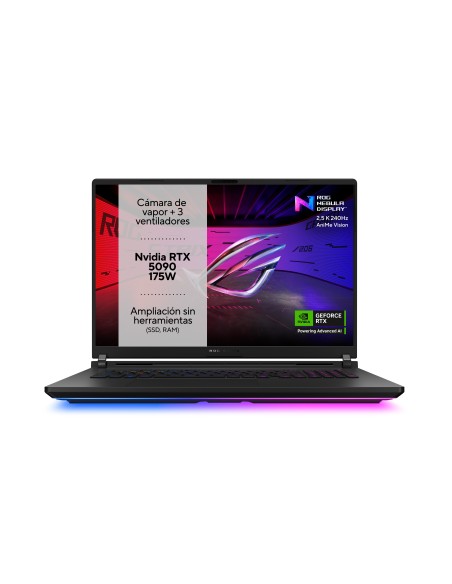 ASUS ROG Strix SCAR 18 G835LX-SA094W - Ordenador Portátil Gaming de 18" WQXGA 240Hz (Intel Core Ultra 9 275HX, 64GB RAM, 2TB ASUS ROG Strix SCAR 18 G835LX-SA094W - Ordenador Portátil Gaming de 18" WQXGA 240Hz (Intel Core Ultra 9 275HX, 64GB RAM, 2TB