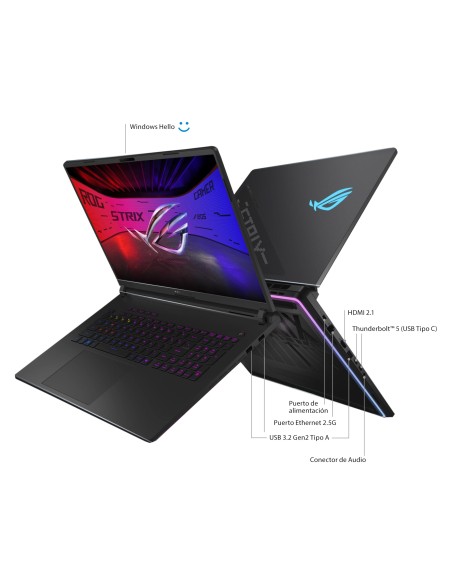 ASUS ROG Strix SCAR 18 G835LX-SA094W - Ordenador Portátil Gaming de 18" WQXGA 240Hz (Intel Core Ultra 9 275HX, 64GB RAM, 2TB ASUS ROG Strix SCAR 18 G835LX-SA094W - Ordenador Portátil Gaming de 18" WQXGA 240Hz (Intel Core Ultra 9 275HX, 64GB RAM, 2TB
