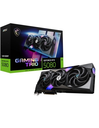 MSI GAMING GEFORCE RTX 5080 16G TRIO OC tarjeta gráfica NVIDIA 16 GB GDDR7