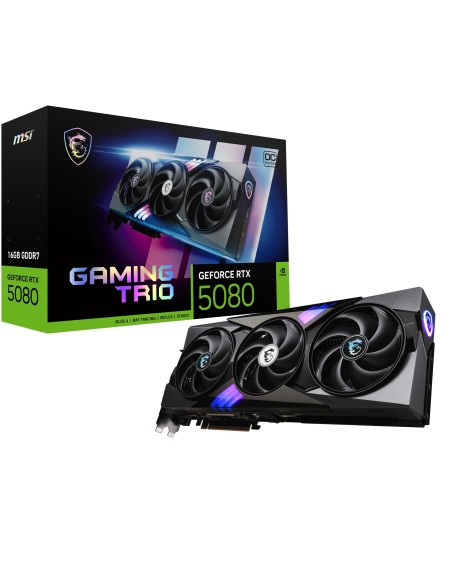MSI GAMING GEFORCE RTX 5080 16G TRIO OC tarjeta gráfica NVIDIA 16 GB GDDR7 MSI GAMING GEFORCE RTX 5080 16G TRIO OC tarjeta gráfica NVIDIA 16 GB GDDR7