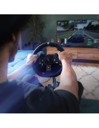 Logitech G 941-000123 mando y volante Negro USB Volante + Pedales Analógico Digital PC, Xbox One, Xbox Series S, Xbox Series X