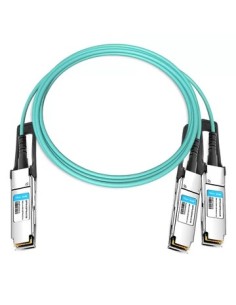 Nvidia MFS1S50-H003V Cable de fibra óptica e InfiniBand 3 m QSFP56 2x QSFP56 Azul
