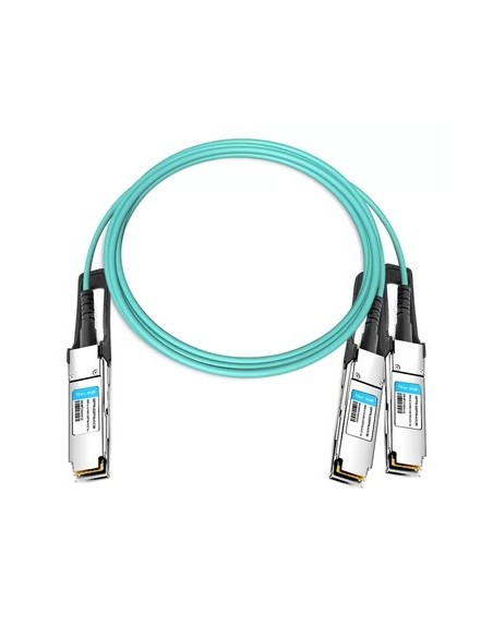 Nvidia MFS1S50-H003V Cable de fibra óptica e InfiniBand 3 m QSFP56 2x QSFP56 Azul