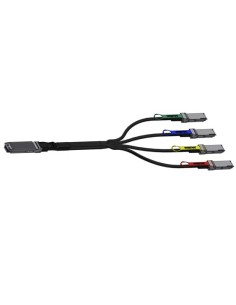 Nvidia MCA7J75-N005 Cable de fibra óptica e InfiniBand 5 m OSFP 4xQSFP112 Negro