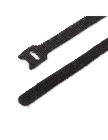 StarTech.com Bridas de 15cm de Gancho y Bucle - Paquete de 50 - Tiras Envolturas Reusables para Gestión de Cableado - Cintas