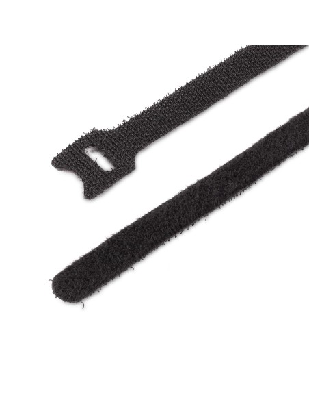 StarTech.com Bridas de 15cm de Gancho y Bucle - Paquete de 50 - Tiras Envolturas Reusables para Gestión de Cableado - Cintas