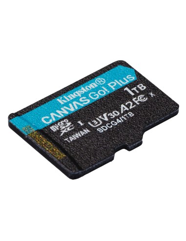 Kingston Technology Tarjeta microSDXC Canvas Go Plus Gen4 de 1 TB, 200 MB s, A2 U3 V30 y adaptador