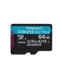 Kingston Technology 64GB microSDXC Canvas Go Plus Gen4 200R A2 U3 Paquete individual sin ADP
