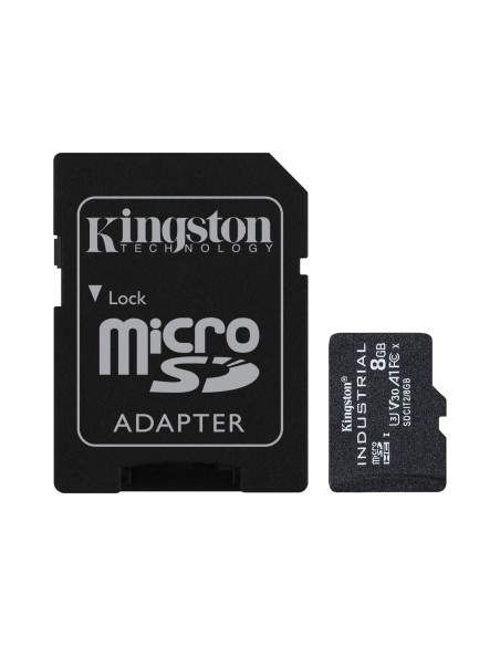 Kingston Technology Industrial 8 GB MicroSDHC UHS-I Clase 10 Kingston Technology Industrial 8 GB MicroSDHC UHS-I Clase 10