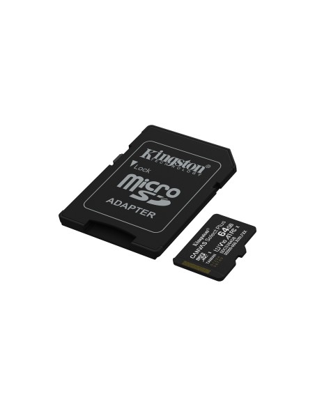 Kingston Technology 64GB microSDXC Canvas Select Plus Gen3 100MB s A1 (Incluye adaptador de SD) Kingston Technology 64GB microSDXC Canvas Select Plus Gen3 100MB s A1 (Incluye adaptador de SD)