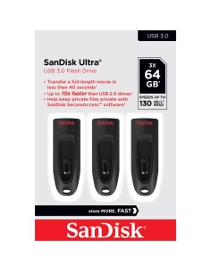Western Digital Ultrastar SanDisk Ultra unidad flash USB 64 GB USB tipo A 3.2 Gen 1 (3.1 Gen 1) Negro