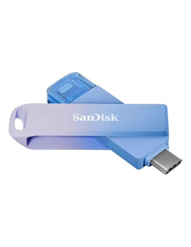 SanDisk Creator Phone Drive unidad flash USB 256 GB USB Type-C   Lightning 3.2 Gen 1 (3.1 Gen 1) Azul, Lila
