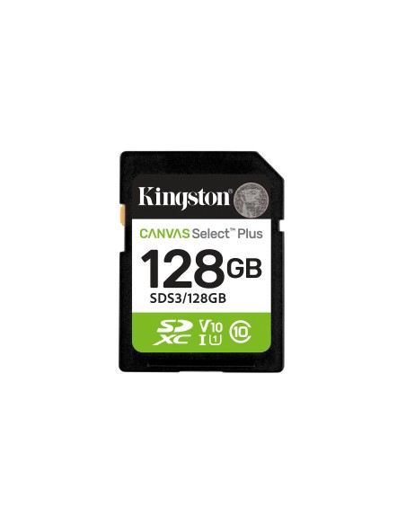 Kingston Technology 128 GB SDXC Canvas Select Plus Gen3 150 MB s C10 UHS-I U1 V10 Kingston Technology 128 GB SDXC Canvas Select Plus Gen3 150 MB s C10 UHS-I U1 V10