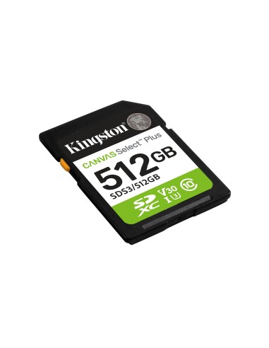 Kingston Technology 512 GB SDXC Canvas Select Plus Gen3 150 MB s C10 UHS-I U3 V30